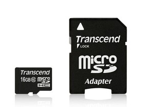 Bild på Transcend 16 GB microSD -muistikortti (CL10)