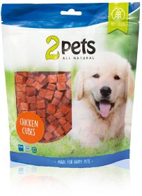 Kuva 2pets Dogsnack Chicken Cubes 400g
