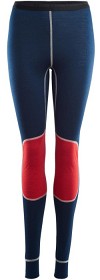 Kuva Aclima LightWool Reinforced Longs naisten merinovillakalsarit, Insignia Blue/High Risk Red