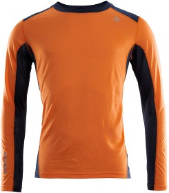 Kuva Aclima LightWool Sports Shirt pitkähihainen merinovillapaita, oranssi/sininen