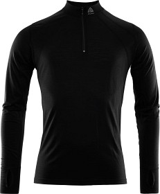 Kuva Aclima LightWool Zip Shirt Man Jet Black