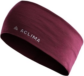 Bild på Aclima Unisex Lightwool Headband merinovillainen otsapanta, viininpunainen