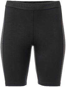 Kuva Aclima WarmWool Shorts Long WindWool V2 naisten puolipitkät kerrastohousut, Jet Black/Marengo