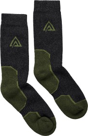 Kuva Aclima Warmwool -lasten sukat, musta/vihreä