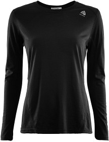 Kuva Aclima Lightwool Sportshirt naisten merinovillainen paita, musta