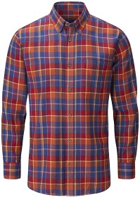 Kuva Alan Paine Ilkley Flannel Button Down Collar Shirt flanellipaita, Red Check