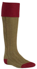 Kuva Alan Paine Shooting Sock sukat, Bordeaux/Olive