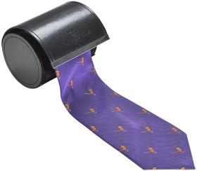 Kuva Alan Paine  Ripon Silk Tie silkkisolmio, Standing Pheasant Purple