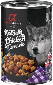 Kuva Alpha Spirit Meat Balls with Chicken and Turmeric märkäruoka, 400 g