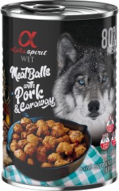 Kuva Alpha Spirit Meat Balls with Pork and Caraway märkäruoka, 400 g