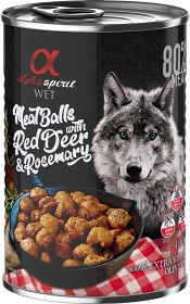 Kuva Alpha Spirit Meat Balls with Red Deer and Rosemary märkäruoka, 400 g