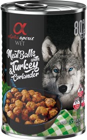 Kuva Alpha Spirit Meat Balls with Turkey and Coriander märkäruoka, 400 g