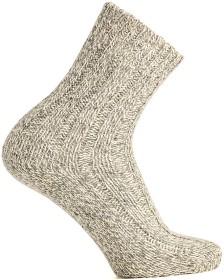 Kuva Arrak Unisex Rag Sock merinovillasukat, beigeharmaa