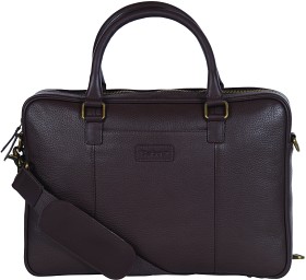 Kuva Barbour Highgate Leather Laptop Bag nahkainen olkalaukku, tummanruskea