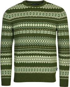 Kuva Barbour Case Fairisle Crew lampaanvillapaita, Olive