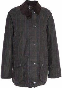 Kuva Barbour Ashby Tartan Wax Jacket naisten takki, Olive