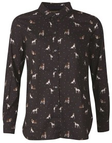 Kuva Barbour Safari Shirt -naisten paita koirakuviollla