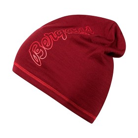 Kuva Bergans Bloom Wool -merinovillapipo viininpunainen