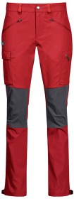 Kuva Bergans Nordmarka Hybrid Pant naisten ulkoiluhousut, punainen/harmaa