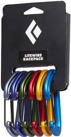 Kuva Black Diamond Litewire Rackpack värikoodatut karabiinihaat, 6 kpl