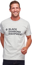 Kuva Black Diamond Stacked Logo Tee t-paita, vaaleanharmaa