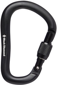 Kuva Black Diamond Rocklock Screwgate Carabiner Black -lukittava ruuvikarbiini