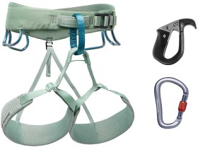 Kuva Black Diamond Momentum Harness Pilot Package kiipeilyvarustesetti, naisten valjaat