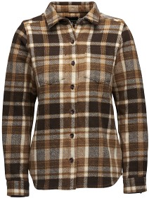 Kuva Black Diamond Project Heavy Flannel naisten paita, Bark Brown/Off White Plaid