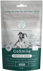 Kuva Blue Pet GoSmile purutikut koiran hampaiden ja ienten hyvinvointiin, kana, 7 kpl
