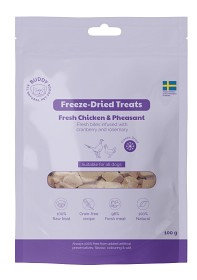 Kuva Buddy Freeze Dried Treats Raw Chicken & Phaesant 100g makupalat