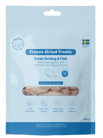 Kuva Buddy Freeze Dried Treats Raw Turkey & Fish 100g makupalat