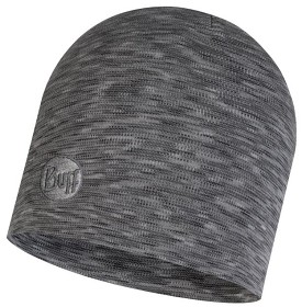 Kuva Buff Heavyweight Merino Wool Hat Reg Fog Grey Multi Stripes