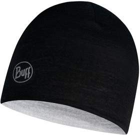 Bild på Buff Lightweight Merino Reversible Hat Kids Black - Grey