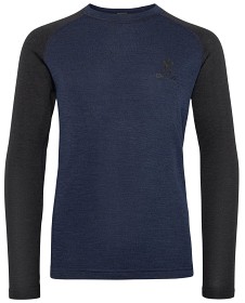 Kuva Bula Junior Norm Merino Wool Crew Navy