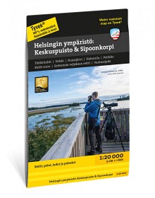 Kuva Calazo Helsingin ympäristö: Keskuspuisto & Sipoonkorpi 1:20 000