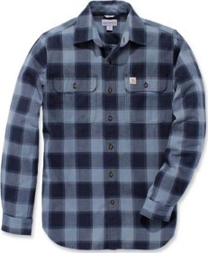 Kuva Carhartt Hubbard Slim Fit Flannel Shirt Steel Blue
