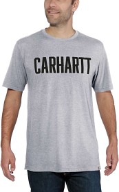 Kuva Carhartt M's Block Logo T-Shirt S/S Heather Grey