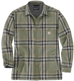 Kuva Carhartt Flannel Sherpa Lined Shirt Jacket flanellitakki, Basil