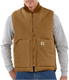 Kuva Carhartt M's Insulated Rib Collar liivi Carhartt®, ruskea