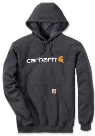 Bild på Carhartt Signature Logo Sweatshirt huppari, tummanharmaa