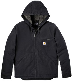 Kuva Carhartt Washed Duck Sherpa Lined Jacket takki, Black 