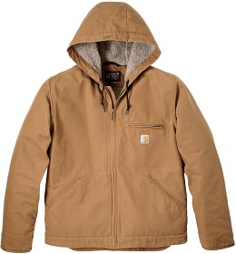 Kuva Carhartt Washed Duck Sherpa Lined Jacket takki, Carhartt® Brown