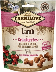 Kuva Carnilove Dog Crunchy Snack Lamb & Cranberries koiran makupaloja, 200 g