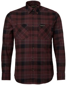 Kuva Chevalier M's Willow Flannel Shirt Wine Red Checked