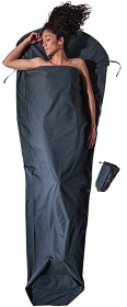 Kuva Cocoon TravelSheet -luomupuuvillainen makuupussilakana, tummanharmaa