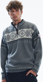 Kuva Dale of Norway Blyfjell Sweater Unisex villapaita, harmaa/valkoinen