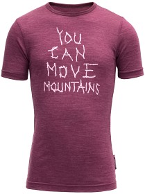 Kuva Devold Moving Mountain lasten t-paita, luumunpunainen