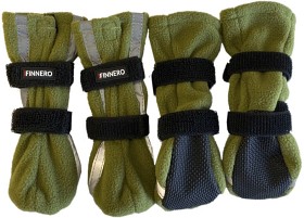 Kuva FinNero Hundsko HALLA koiran tossut, M-L, 4-pack, Reflex Grön