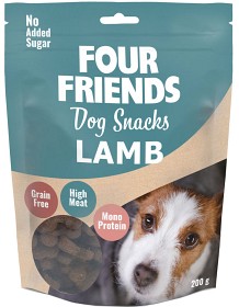 Kuva Four Friends Dog Snacks Lamb koiran lammasherkku, 200 g