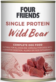 Kuva Four Friends Wild Boar koiran märkäruoka villisika, 400 g